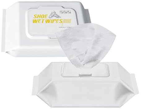 HEUIOP 160Pcs Shoe Wipe,2 Pack Trainer Cleaning Wipe, Disposable Trainer Cleaner Remove Dirt Stains for White Shoe Sneaker Canvas Leather Knit Travel Portable