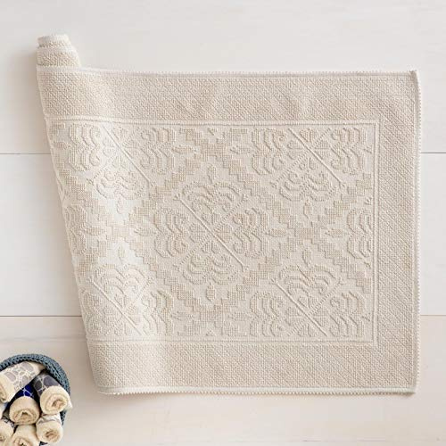 Linea oro Tappeto Sardo in Puro Cotone Giglio Lino cm 40X60