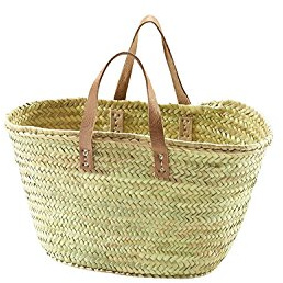 NEUSTANLO® Einkaufstasche Strandtasche Badetasche Palmtasche (Klein Kurze Henkel)