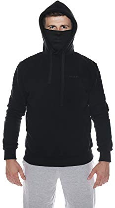 LOCO Ninja Ultras Hooligan ACAB Riot Kapuzenpullover mit eingearbeiteter Sturmhaube L13
