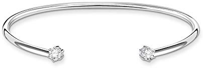 Thomas Sabo Armreif weißer Stein 925 Sterling Silber AR104-051-14-L17,5