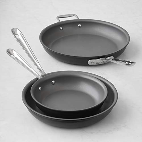 All-Clad NS1 Nonstick Induction 3-Piece Set, 8, 10 and 12 Fry Pans