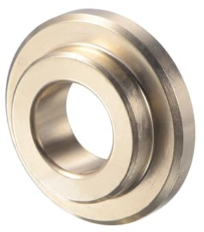uxcell Flanged Sleeve Bearings 3/8 Bore 5/8 OD 12/49 Length 7/8 Flange Dia 1/8 Flange Thickness Cast Brass Self-Lubricating Bushing