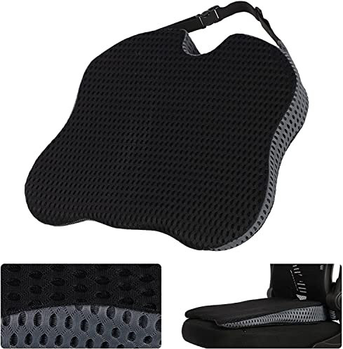 Guryon Sitzkeilkissen mit waschbarem Bezug für Ischias, Steißbein, Steißbein, Hüfte, Haltungskorrektur, Lordosenstützpolster, Linderung von Rückenschmerzen, atmungsaktives Sitzkissen für Autofahrersit