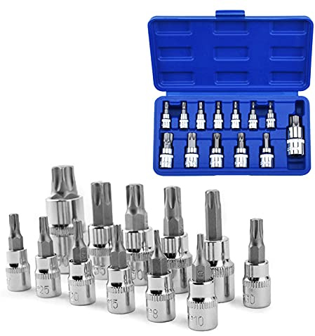 Nutmanel 13 tlg Torx Schraubendreher Set T8 / T10 / T15 / T20 / T25 / T27 / T30 / T40 / T45 / T50 / T55 / T60 / T70 für DIY Hauspflege