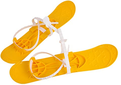 molti BARDERSKI SKI för barn med bindning med pinnar 5 färger 40 cm (gul)