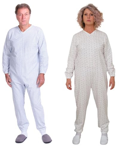 FERRUCCI COMFORT Vintersparkdräkt för män/kvinnor för äldre - med dragkedja på baksidan - 9012 F - lämplig för vintern, Kvinna, S
