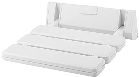 GoodBZ Klappbarer Duschstuhl, klappbarer Duschsitz Wandmontage Duschhocker, platzsparender Duschklappsitz rutschfeste Badezimmer-Duschhocker für behinderte ältere Menschen, maximal 130 kg