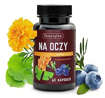 Skoczylas - Augen - Lutein - einwandfreies Funktionieren der Netzhaut - für Frauen - für Männer - 60 Kapseln - Nahrungsergänzungsmittel - vegan -vegetarisch