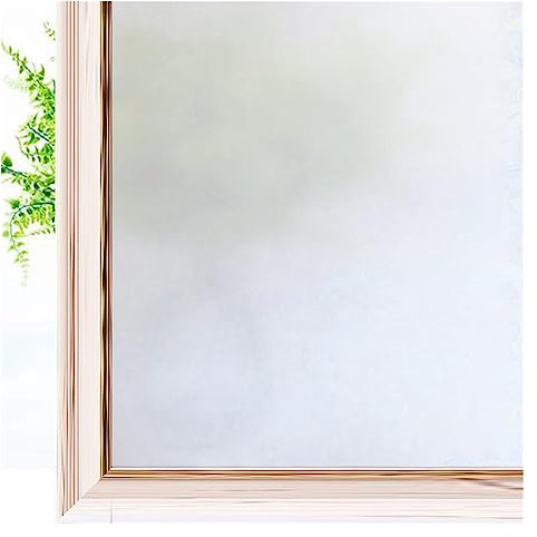 Fensterfolie Mattweiße Anti-UV-Fenster-Sichtschutzfolie, Milchglasabdeckung, undurchsichtige, statisch haftende Glasfolie, Wärmeregulierung, Türaufkleber, Dekor Sichtschutzfolie Fenster Fensterfolie (