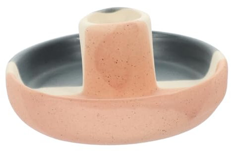 Ciieeo Ceramic Sacred Wood Burning Disk Sage Holder Incense Stick Burner Desktop Decor