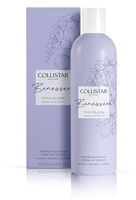 Collistar Crema Latte Doccia Benessere Fico e Glicine, Idratante e Nutriente, Detergente Corpo Profumato, 250ml