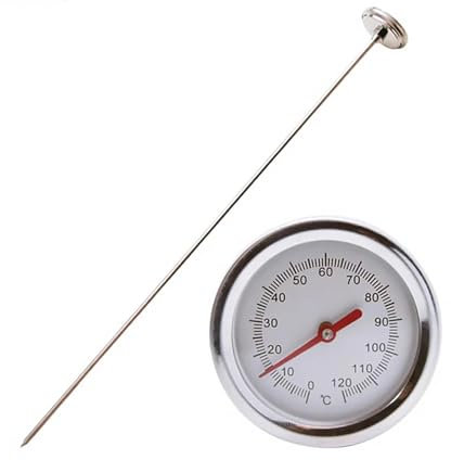 Termometro per compost da terra – Termometro da giardino in acciaio inox compost da terra, termometro per temperatura esterna per lavori di giardinaggio