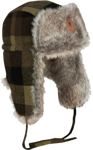 Pinewood 1420 Classic Karierte Wintermütze Grün/Schwarz (101)