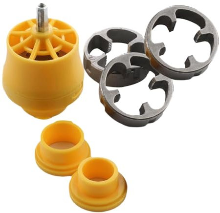 Kunststoffrohr-Gewindeschneide-Set – Rohreinfädler, Manuelles Handwerkzeug Für Sanitärinstallationen | Werkzeug Zur Herstellung Glatter Gewinde | Manuelles Handwerkzeug Für Sanitärinstallationen | Kom