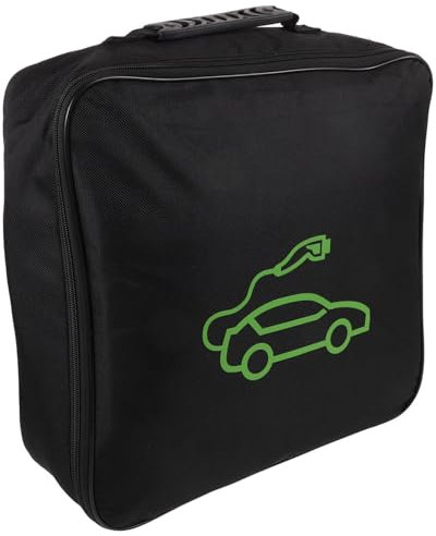 GARVALON Ev Charger Storage Bag Large Capacity Ev Cable Organizer Portable Fire Retardant Electric Car Charger Case for Vehicle Trunk Storage and Protection
