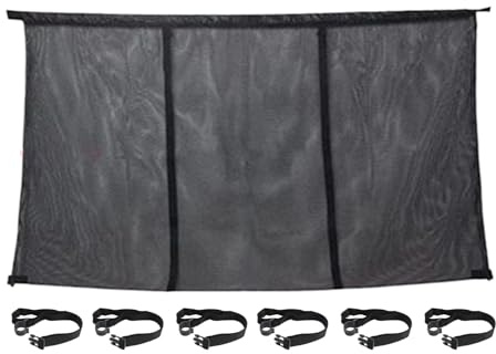 Red de almacenamiento para piscinas, almacenamiento para flotadores hinchables, gran red enganchable, antiflacidez, organización borde de piscina, limpieza interior, valla eliminación