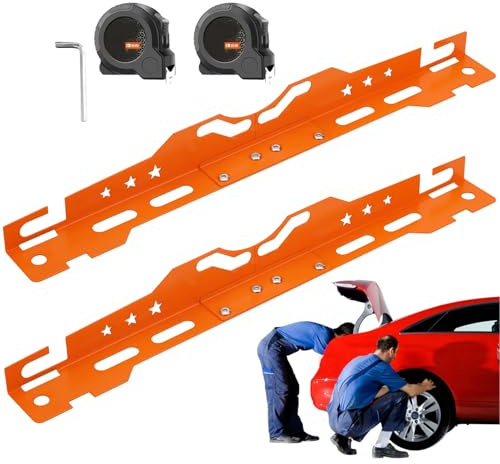 laxreheye Outils De Géométrie Automobile,Outils Anti-Dérapants pour Pneus - Dispositif Réglable en d'acier pour Pneus De Véhicules Atelier Automobile