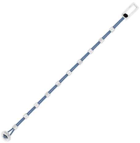 Nato Cuff - Armband Square Dot Paracord und Silber 925 – Herrenschmuck verstellbar