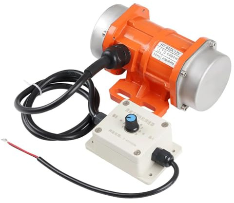 FACAIIO Vibrationsmotor, 60 W, 12 V Gleichstrom, 4000 U/min, 30 kg Kraft, asynchron, 3PH elektrischer , Beton, Schneepflüge und Vibrationssiebe