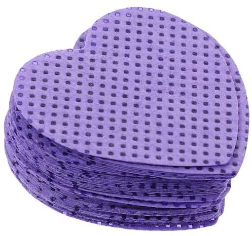 HOMSFOU Lingettes Dissolvantes pour Ongles 200 Feuilles en Coton Forme Cœur Surface Douce Nettoyage Rapide des Erreurs de Vernis, Boîte Pratique pour Manucure pour Usage Mobile