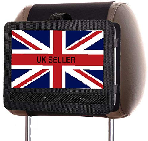 10 inch Car Headrest Portable DVD player Mount holder case Swivel Flip Style UK.