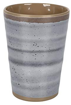 Bo-Camp - Tasse - 100% mélamine - Ø 8,5 cm - Gris - 4 pièces