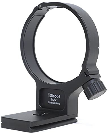 iShoot Tripod Mount Ring, Lens Collar Support Compatible with Tamron 70-210mm f/4 Di VC USD A034, Built-in Arca Fit Quick Release Plate for Arca-Swiss Tripod Head Clamp