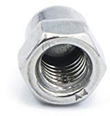 Edelstahl-Überwurfmutter, Überwurfmutter, Überwurfmutter, dekorative Mutter, Rundkopf-Überwurfmutter-M12 (50 Stück)