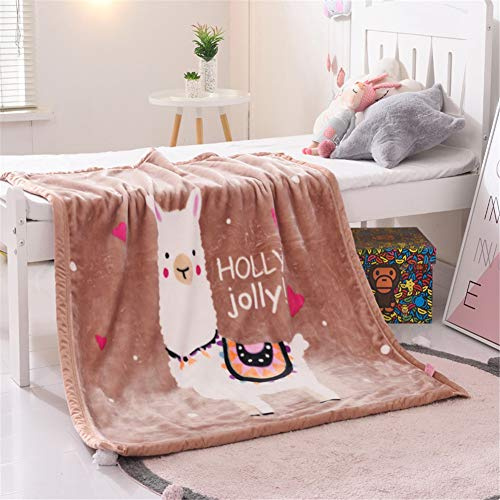 Fansu Doppelte Verdickung Babydecke/Kinderdecke Babys Flanell Kuschlige Sehr Weiche Decke für Babybett/Kinderwagen Neugeborenes Geschenk (105x130cm,Kamel)