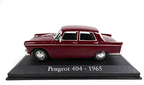 OPO 10 - Auto 1/43 Compatibile con Peugeot 404 1965 Colore Bordeaux (RBA44)