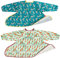 Tidy Tot ®™ 2 Auffanglätzchen - Zusätzliches Lätzchen für Tablett und Sets, Doppelpack für Baby Ärmellätzchen, 2 Klettverschluss, BLW Wasserdicht