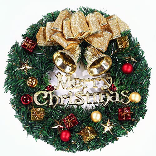 Christmas Wreath, Natural Pine Cone and Berry Decorated Snowflake Wreath Christmas Decoration, Front Door Wall Fireplace Shop Window and Xmas Tree Halloween Decoration, 30 cm