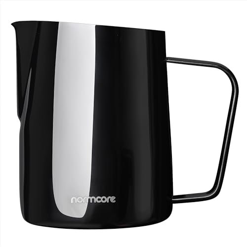 Normcore - Milk jug with sharp spout, espresso steam, 600 ml, black
