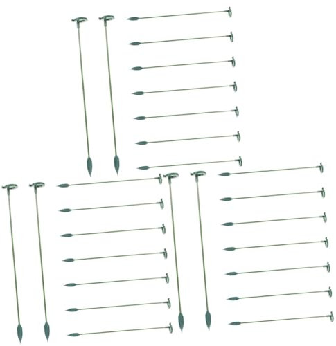 YARNOW 30 STK Blumentopfständer saftige Pflanzgefäße Pflanzen Hortensien-Blumenständer einzelne Stielstützringpfähle Holzstapel Anlage Plastikblume Stützstange Zubehör