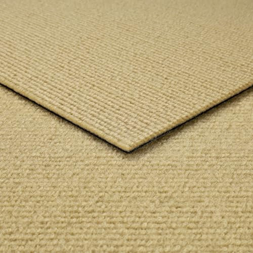 Livelynine Moqueta Adhesiva para Suelo Interior Beige Losetas Moqueta Autoadhesivas 30x30 32-Losetas Antideslizante Moqueta para el Suelo de Casa Comercio Azulejos de Alfombra Habitacion Salon Pasillo