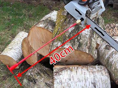 Flexparts Ablänghilfe Ablängstab Längenanschlag Messhilfe f Motorsäge Kettensäge Fiberglas (40cm)