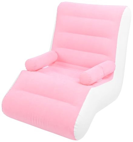 Tnfeeon Aufblasbares Schlafsofa, Tragbar, Faltbar, Aufblasbarer Lounge-Sessel mit Armlehnen für Wohnzimmer, Schlafzimmer, Büro, Reisen, Camping
