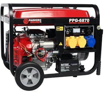 6.87 kVA Portable Petrol Generator with Electric Start – Heavy-Duty Power Generator