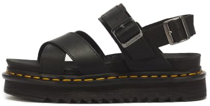 Dr. Martens Women's Voss II Sandal, Black Athena Leather, 10 US