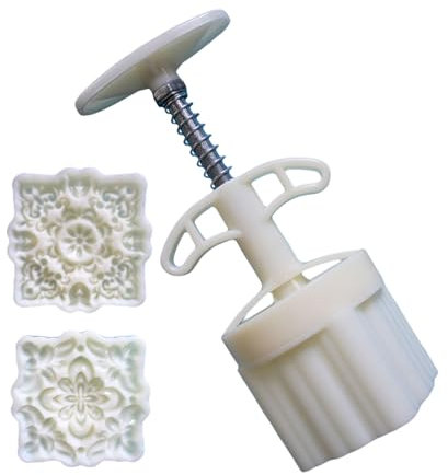 Flower Pattern Dessert Mold Pastries Tool Hand Press Cookie Dessert Cutter Bakings Tool for MidAutumn Festival