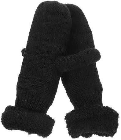 Homoyoyo Strickhandschuhe Für Erwachsene Verdickt Mit Fleece-futter Warme Winterhandschuhe Bequeme Outdoor-handschuhe Elegantes Design Für Verschiedene Anlässe