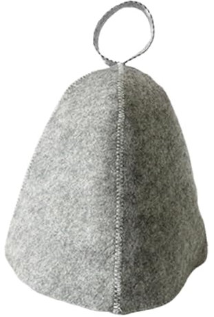 ZNJAMN 2pcs Shower Bath Wool Felt Sauna Hat Anti Heat Sauna Cap For Bath House Head Protection Sauna Hat(Grey)