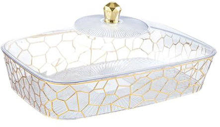 DimyFew Bandeja de Bocadillos para Frutas Secas, Soporte para Galletas, Almacenamiento de de Nueces para Reuniones, 32x215x143 Cm