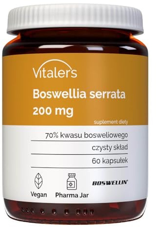 Vitaler's Boswellia Serrata 200 mg - 60 gélules, Vegan, 1 mois de supplémentation, Sans conservateur, Composition pure