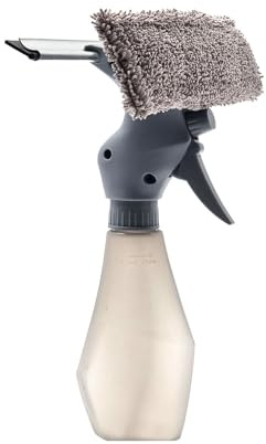 2-in-1 Window Spray Cleaner – Microfibre Squeegee with 200ml Spray Bottle – Streak-Free Cleaning for Windows, Tiles, Showers & Mirrors – Indoor & Outdoor Use
