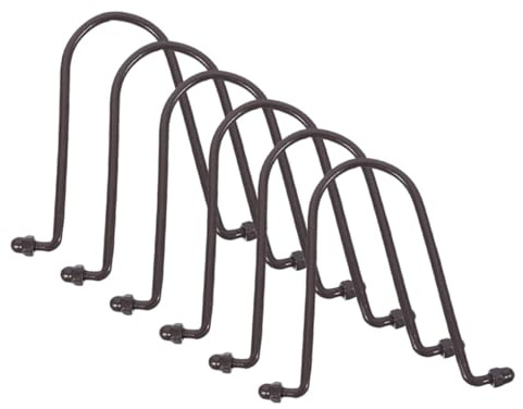 Toddmomy 6piezas Gancho Para Canalón Metálico Ganchos Para Exteriores Accesorio Para Cadena De Lluvia Para Comederos De Pájaros Faroles y Jardineras