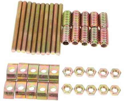 EPIGEIST 10 Ensembles Connecteurs Meubles Quatre un Demi Lune Accessoires pour Assemblage et Fixation de Meubles Bois et Facile à Installer