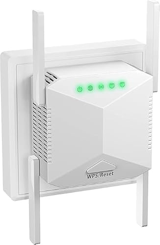 2025 Newest WiFi Extender, WiFi Booster, WiFi Extender Booster, Covers Up to 3800 Sq.ft and 45 Devices, Internet Booster - with Ethernet Port, Quick Setup, Home Wireless Signal Booster（White）