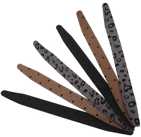 WOONEKY 6 Unidades Diadema Cinta Adhesiva para Cabello Suelto Organizador de Mechones para Mujer y Niña